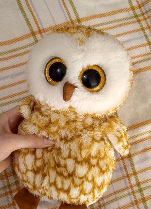 М'яка іграшка ty beanie boo's жовта сова swoops 25 см