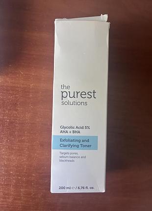 Тонер для обличчя the purest solution