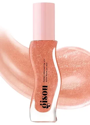 Олія для губ gisou honey infused lip oil in glazed plum (8 мл)