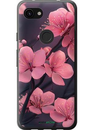 Чехол на google pixel 3a пурпурная сакура "6075u-1700-2448"