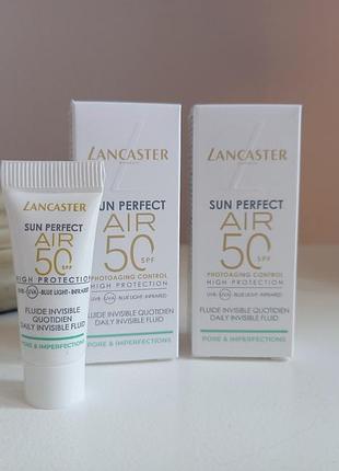 Противо-солнечный флюид для лица lancaster sun perfect air 50 pore &amp; imperfections, 5 мл