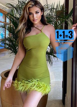 🥰 сукня зі штучним хутром shein m
