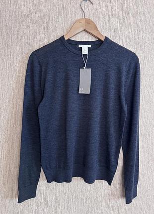 Жіночий светр, джемпер h&m із колекції premium quality, виготовлений із 100% шерсті мериноса