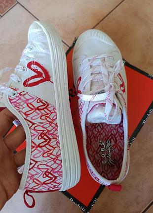 Кеди літні bobs ❣️38-38,5 р.текстильні жіночі кеди кросівки білі кедики на літо