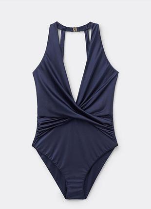 Calzedonia суцільний сучасний купальник cairo blue royal