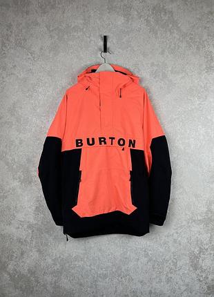 Чоловічий анорак burton frostner 2l, персиково-чорний колір, розмір s