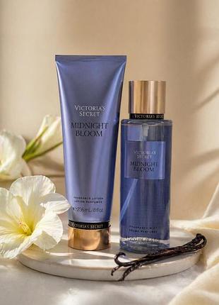 Подарунковий набір спрей міст лосьйон вікторія сікрет victoria’s secret midnight bloom