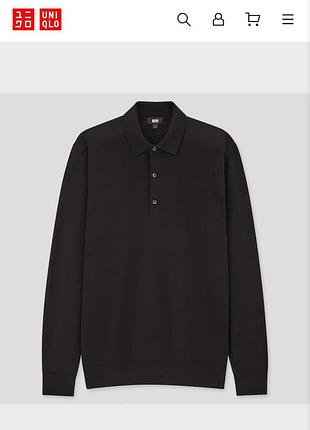 Джемпер поло uniqlo