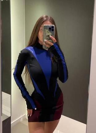 Сукня міні mugler x h&m 6