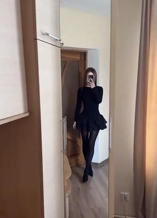 Міні сукня чорна 2