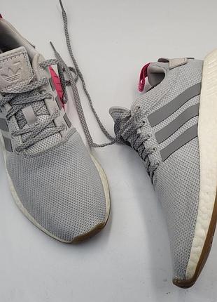 Кроссовки - adidas originals nmd_r2 grey sshock pink
