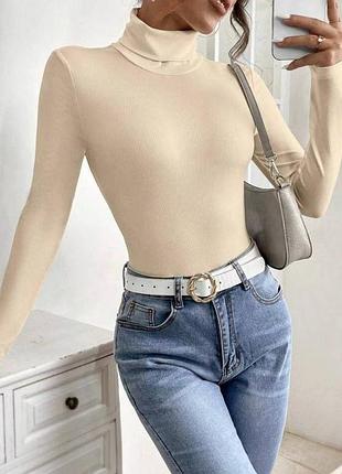Базовое трикотажное боди дополнит любой look