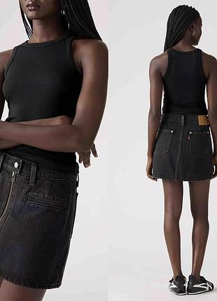 Джинсова спідниця жіноча . міні levi’s, s-m