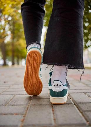 Adidas campus 00s dark green white