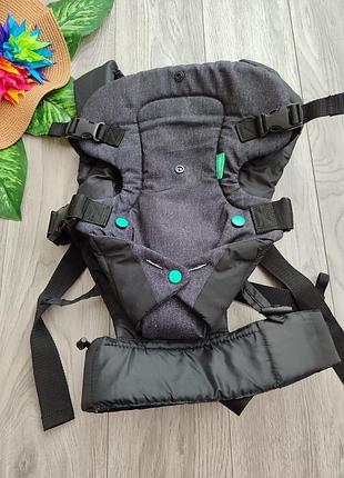 Эрго-рюкзак infantino flip advanced 4-в-1 в серо-черном цвете