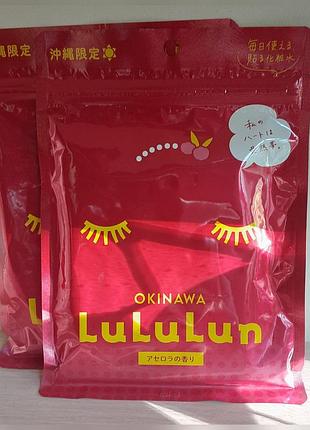 Тканевая маска для лица lululun premium okinawa acerola (7 шт), япония