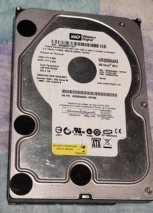 100% hdd 3.5 320 гб wd caviar se16 7200 57.3/57.7 жесткий диск wd3200aaks-00yga0 western digital