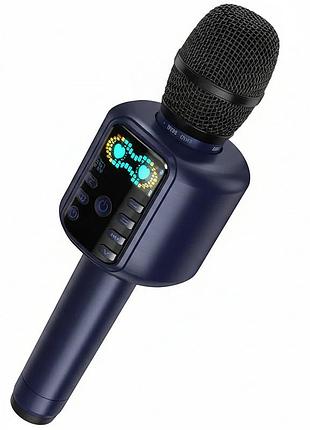 Караоке микрофон-колонка hoco l24 shine blue