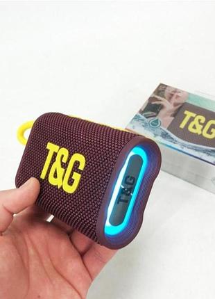 Музыкальная bluetooth колонка с подсветкой и зарядкой
