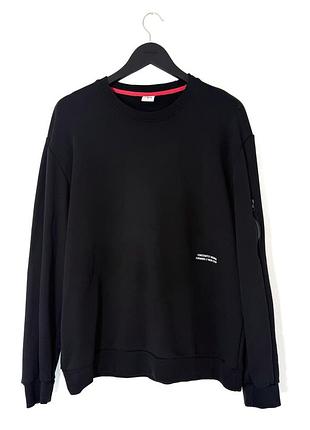 Чорний світшот з кишенею zara