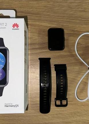 Смарт-часы huawei watch fit 2 в хорошем состоянии с полной комплектацией
