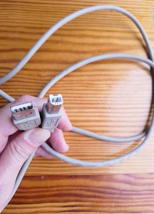 Юсб кабель usb в принтер мфу разъем квадратный, провод