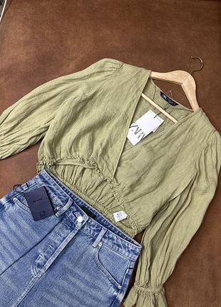 Стильна блуза льон zara