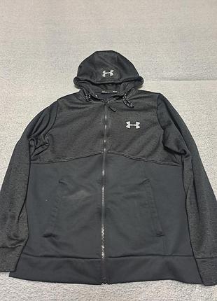 Under armour cold gear мужская кофта с капюшоном черная,оригинал!