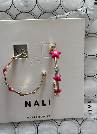 Итальянские серьги nali, новые