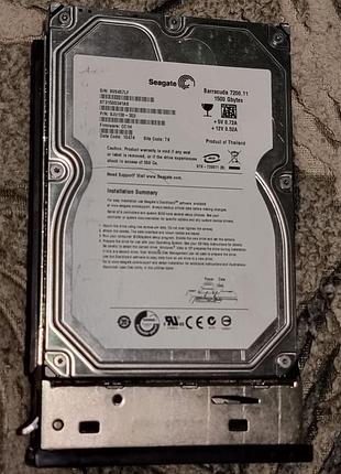 20% (1.58 Гб не об) hdd 3.5 1.5 тб seagate 7200.11 121-92.9/124-95.4 жорсткий диск сигейт st31500341as-9ju138 1500 та салазки