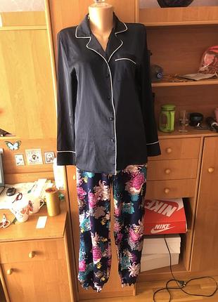 Пижама, комплект, атлас, м. primark.