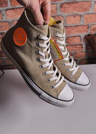 Кеди конверс happy camper x converse chuck taylor all star high top khaki