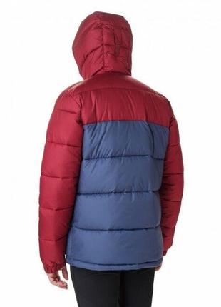 Куртка columbia pike lake hooded jacket o0020479  синьо-бордова3 фото