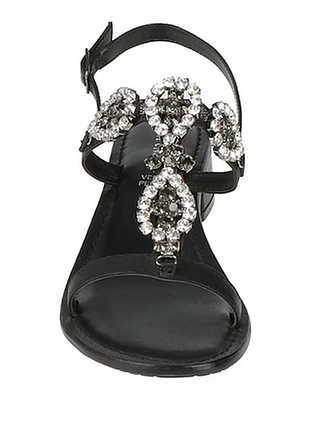 Cafènoir sandals 39 black черные босоножки кожа италия
