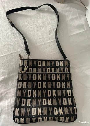 Фирменная сумка dkny унисекс. натуральная кожа.