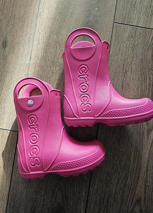 Резиновые сапоги детские crocs