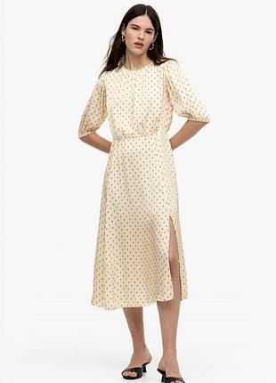 Женское нарядное атласное платье h&amp;m