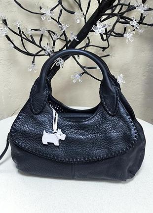 Маленькая кожаная сумка radley черного цвета