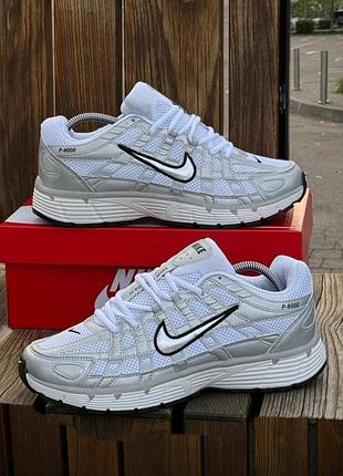 Кроссовки мужские nike p-6000 reflective t, белые летние демисезонные весна-лето-осень кожа текстиль сетка размер 41-46 новые 938-2
