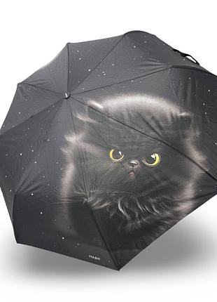 Зонт полуавтомат с котом от fiaba r025028f2
