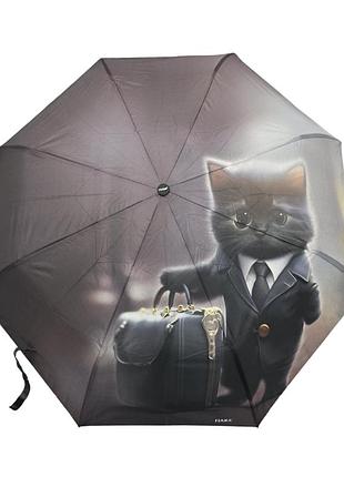 Зонт полуавтомат с котом от fiaba r025028f1
