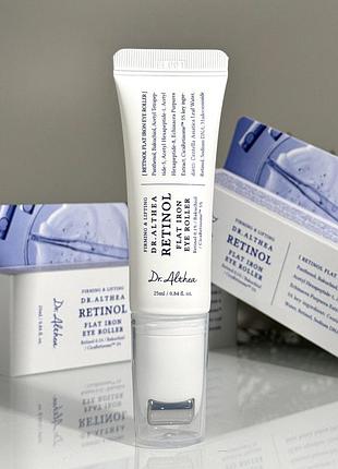 Сыворотка для кожи вокруг глаз со встроенным роллером dr. althea retinol flat iron eye roller 25 ml
