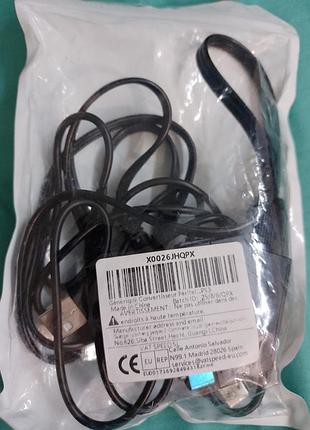 Кабель-конвертер відео scart на hdmi 1080p/720p живлення від usb 1м чорний