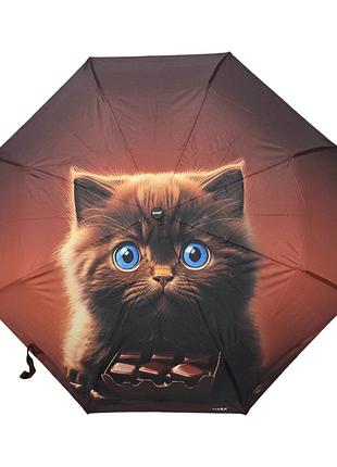 Зонт полуавтомат с котом от fiaba r025028f3
