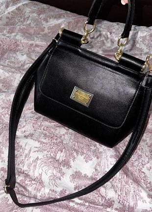 Чорна сумка dolce & gabbana sicily