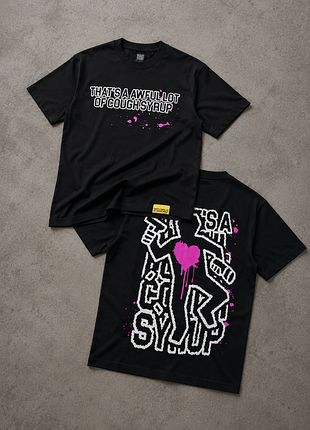Футболки that's a awful lot of cough syrup, чорна, розмір xs / s / m / l / xl / xxl