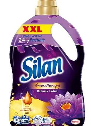 Ополаскиватель-кондиционер для белья silan aromatherapy dreamy lotus, 126 стирок, 2.772 л