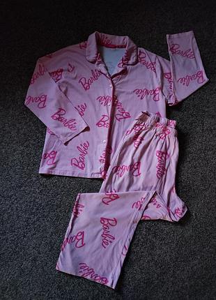 Хлопковая пижама в розовом цвете barbie