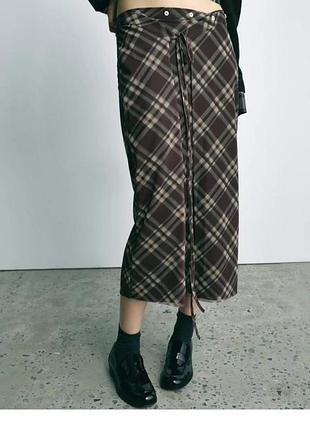 Стильная асимметричная юбка zara