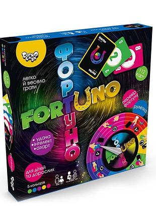 Настільна гра фортуно в комплекті рулетка + карти, uf-02-01u danko toys